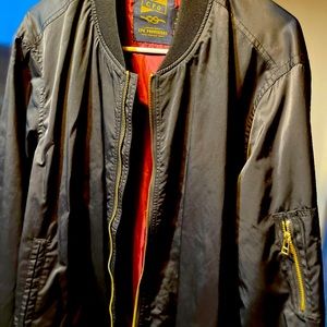 Black bomber jacket